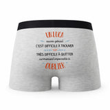 Caleçon Un Luca Aussi Génial - Humour Boxer Gris Idée Cadeau