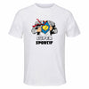Maillot de Sport Homme Super Sportif - T-Shirt Respirant Polyester Manches Courtes - Cadeau Sportif Anniversaire Noël Fête des Pères