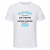 Maillot de Sport Homme pour Un Imprimeur Formidable Blanc - T-Shirt Respirant Polyester Manches Courtes - Cadeau Sportif Anniversaire Noël Fête des Pères