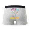 Caleçon Epaule Jete Halterophilie - Humour Boxer Gris Idée Cadeau Passion