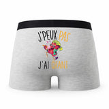 Caleçon Chant - Humour Boxer Gris Idée Cadeau Passion