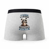 Caleçon Le Barman Panda Grain - Humour Boxer Gris Idée Cadeau