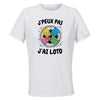 Maillot de Sport Femme Loto J'peux Pas - T-Shirt Respirant Polyester Manches Courtes - Cadeau Sportive Anniversaire Noël Fête des Mères