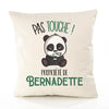 Housse de Coussin Premium Bernadette Pas Touche Panda - Coton Canvas Fairtrade Beige Idée Cadeau Décoration Canapé 40x40