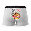 Caleçon Tacos - Humour Boxer Gris Idée Cadeau Passion