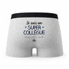 Caleçon Ali Un Super Collègue - Humour Boxer Gris Idée Cadeau