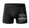 Caleçon Certifié Meilleur Cuisinier - Face - Humour Boxer Coton Motif Métier Idée Cadeau Anniversaire Noël Homme