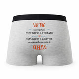 Caleçon Un Poto Aussi Génial - Humour Boxer Gris Idée Cadeau