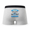 Caleçon Parrain Gendarme - Humour Boxer Gris Idée Cadeau Fête des Pères