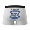 Caleçon Je ne suis Pas Super-héros mais Je suis Sommelier - Humour Boxer Gris Cadeau