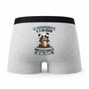 Caleçon Le Saxophoniste Panda Grain - Humour Boxer Gris Idée Cadeau