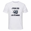 Maillot de Sport Homme Petanque J'peux Pas - T-Shirt Respirant Polyester Manches Courtes - Cadeau Sportif Anniversaire Noël Fête des Pères
