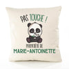 Housse de Coussin Premium Marie-Antoinette Pas Touche Panda - Coton Canvas Fairtrade Beige Idée Cadeau Décoration Canapé 40x40