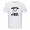 Maillot de Sport Homme Marche Nordique J'peux Pas - T-Shirt Respirant Polyester Manches Courtes - Cadeau Sportif Anniversaire Noël Fête des Pères