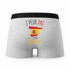 Caleçon Espagnol - Humour Boxer Gris Idée Cadeau Passion