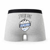 Caleçon Ski De Fond - Humour Boxer Gris Idée Cadeau Passion