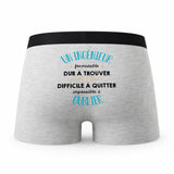 Caleçon Un Ingenieur Formidable - Humour Boxer Gris Idée Cadeau