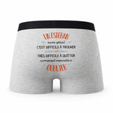 Caleçon Un Esteban Aussi Génial - Humour Boxer Gris Idée Cadeau