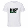 Maillot de Sport Homme Rugby Minimaliste - T-Shirt Respirant Polyester Manches Courtes - Cadeau Sportif Anniversaire Noël Fête des Pères