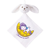 Doudou Bébé Lapin Sommeil en Cours Gaze de Coton Cadeau Baby Shower