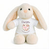 Peluche Lapin Bébé Doudou Charlotte Humour Vache Cadeau Naissance Fille Nouveau-Né Baby Shower