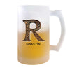 Verre à Bière Rodolphe Lettre Viking | Chope de Bière Pinte | Idée Cadeau Prénom Motard Jeux de Rôle Vidéo Anniversaire Papa Collègue Départ Retraite Noël