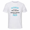 Maillot de Sport Homme pour Un Plaquiste Formidable Blanc - T-Shirt Respirant Polyester Manches Courtes - Cadeau Sportif Anniversaire Noël Fête des Pères