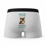 Caleçon Gwendoline la Plus Chouette - Humour Boxer Gris Idée Cadeau