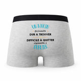 Caleçon Un Marin Formidable - Humour Boxer Gris Idée Cadeau