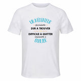 Maillot de Sport Homme pour Un Mediateur Formidable Blanc - T-Shirt Respirant Polyester Manches Courtes - Cadeau Sportif Anniversaire Noël Fête des Pères
