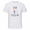 Maillot de Sport Homme Gymnastique Rythmique C'est La Vie - T-Shirt Respirant Polyester Manches Courtes - Cadeau Sportif Anniversaire Noël Fête des Pères