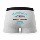 Caleçon Un Mathematicien Formidable - Humour Boxer Gris Idée Cadeau