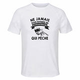Maillot de Sport Homme Peche Quarantenaire - T-Shirt Respirant Polyester Manches Courtes - Cadeau Sportif Anniversaire Noël Fête des Pères