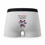 Caleçon en Mode Competition - Humour Boxer Gris Idée Cadeau