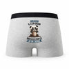 Caleçon Ibrahim Panda Grain - Humour Boxer Gris Idée Cadeau