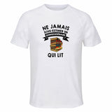 Maillot de Sport Homme Lire Quinquagenaire - T-Shirt Respirant Polyester Manches Courtes - Cadeau Sportif Anniversaire Noël Fête des Pères
