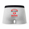 Caleçon Marraine Docteure - Humour Boxer Gris Idée Cadeau Fête des Pères