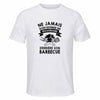 Maillot de Sport Homme Barbecue Sexagenaire - T-Shirt Respirant Polyester Manches Courtes - Cadeau Sportif Anniversaire Noël Fête des Pères