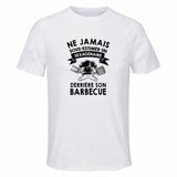 Maillot de Sport Homme Barbecue Sexagenaire - T-Shirt Respirant Polyester Manches Courtes - Cadeau Sportif Anniversaire Noël Fête des Pères
