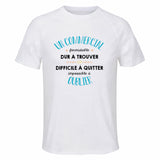 Maillot de Sport Homme pour Un Commercial Formidable Blanc - T-Shirt Respirant Polyester Manches Courtes - Cadeau Sportif Anniversaire Noël Fête des Pères