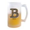 Verre à Bière Brian Lettre Viking | Chope de Bière Pinte | Idée Cadeau Prénom Motard Jeux de Rôle Vidéo Anniversaire Papa Collègue Départ Retraite Noël