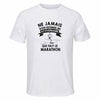 Maillot de Sport Homme Marathon Octogenaire - T-Shirt Respirant Polyester Manches Courtes - Cadeau Sportif Anniversaire Noël Fête des Pères
