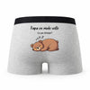 Caleçon Papa Veille - Humour Boxer Gris Idée Cadeau Fête des Pères
