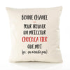 Housse de Coussin Premium ChocoLa Tier ça n'existe Pas Homme - Coton Canvas Fairtrade Beige Idée Cadeau Décoration Canapé