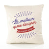 Housse de Coussin Premium Game Designer Meilleur Monde - Coton Canvas Fairtrade Beige Idée Cadeau Décoration Canapé