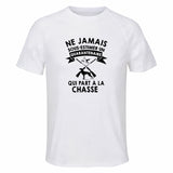 Maillot de Sport Homme Chasse Quarantenaire - T-Shirt Respirant Polyester Manches Courtes - Cadeau Sportif Anniversaire Noël Fête des Pères