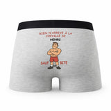 Caleçon Henri Rien N'arrive à la Cheville - Humour Boxer Gris Idée Cadeau