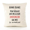 Housse de Coussin Premium Intérimaire ça n'existe Pas - Coton Canvas Fairtrade Beige Idée Cadeau Décoration Canapé 40x40