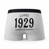 Caleçon Millésime 1929 - Humour Boxer Gris Idée Cadeau Anniversaire