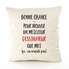 Housse de Coussin Premium Dessinateur ça n'existe Pas Homme - Coton Canvas Fairtrade Beige Idée Cadeau Décoration Canapé